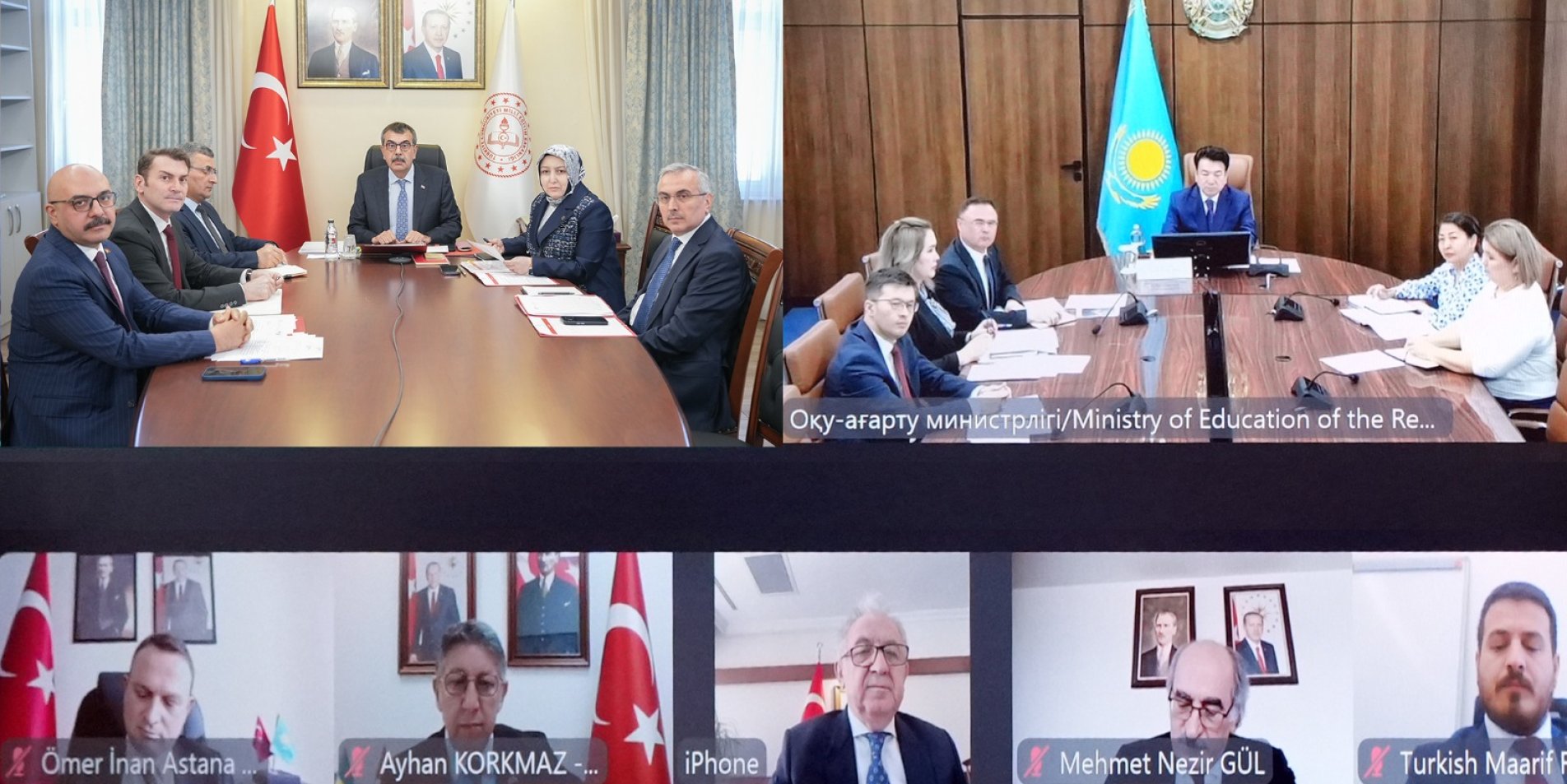 KAZAKİSTAN EĞİTİM ORTAK ÇALIŞMA GRUBU ÇEVRİM İÇİ TOPLANTISI GERÇEKLEŞTİRİLDİ
